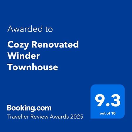 Cozy Renovated Winder Townhouse Traveller Awards 2025 Winner Exterior foto
