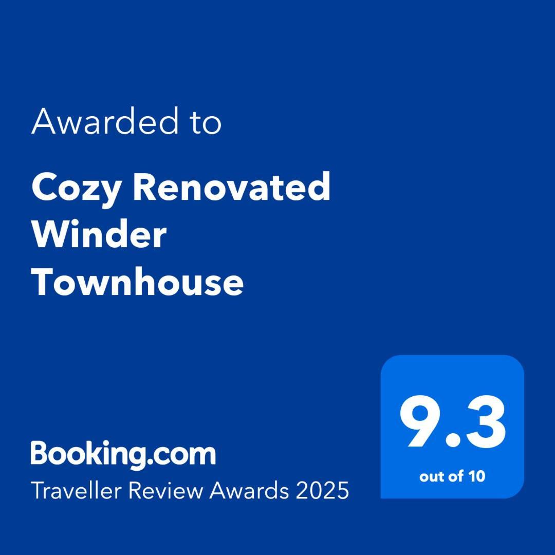 Cozy Renovated Winder Townhouse Traveller Awards 2025 Winner Exterior foto